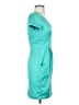H&M 100% Polyester Teal Cocktail Dress Size 2 - photo 4