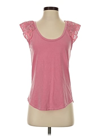 Velvet Short Sleeve Top (view 1)