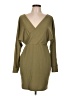 Unbranded Solid Green Casual Dress Size L - photo 1