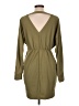 Unbranded Solid Green Casual Dress Size L - photo 2