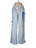Roxy Stripes Blue Linen Pants Size L - photo 1