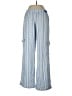 Roxy Stripes Blue Linen Pants Size L - photo 2