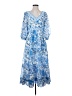 Gretchen Scott Designs 100% Polyester Paisley Blue Casual Dress Size XS - photo 1