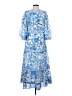 Gretchen Scott Designs 100% Polyester Paisley Blue Casual Dress Size XS - photo 2