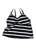 Lands' End Stripes Black Swimsuit Top Size 18 - photo 1