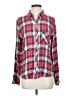 Rails 100% Rayon Plaid Pink Long Sleeve Button-Down Shirt Size S - photo 1