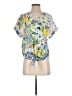 Coral Bay Print Green Short Sleeve Blouse Size XL (petite) - photo 1