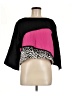 Assorted Brands Color Block Black 3/4 Sleeve Top Size M - photo 1