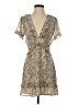 Storia Floral Tan Cocktail Dress Size S - photo 1
