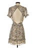 Storia Floral Tan Cocktail Dress Size S - photo 2
