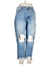 KANCAN JEANS 100% Cotton Color Block Blue Jeans Size 15 - photo 1