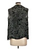 Talbots 100% Silk Paisley Black Sleeveless Silk Top Size L - photo 2