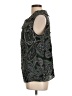 Talbots 100% Silk Paisley Black Sleeveless Silk Top Size L - photo 5