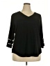 Xieerduo Black 3/4 Sleeve Top Size XXL - photo 1