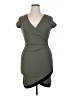 Almost Famous Solid Green Cocktail Dress Size XL - photo 1