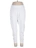 Purejill Solid White Active Pants Size L - photo 1