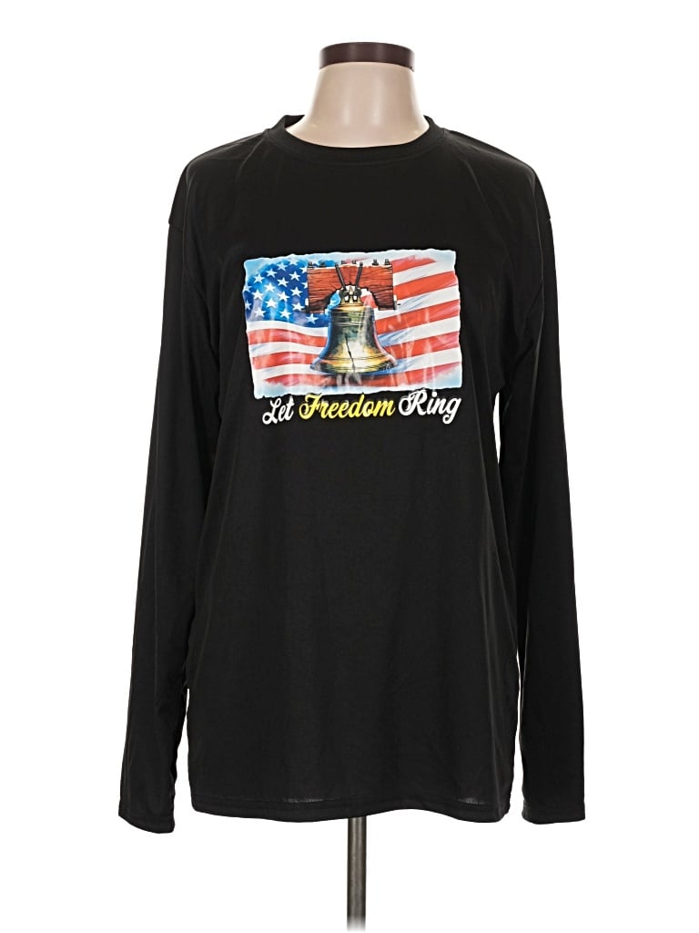Pre-owned Assorted Brands Long Sleeve T-shirt In Black