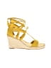 Vince Camuto Yellow Wedges Size 9 1/2 - photo 1