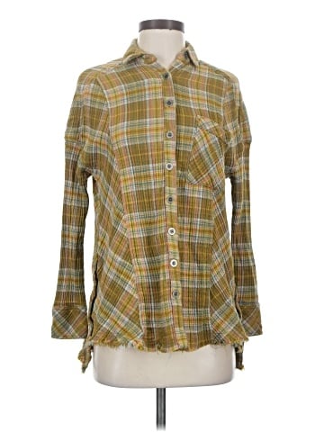 Free People Long Sleeve Button-Down Shirt (view 1)