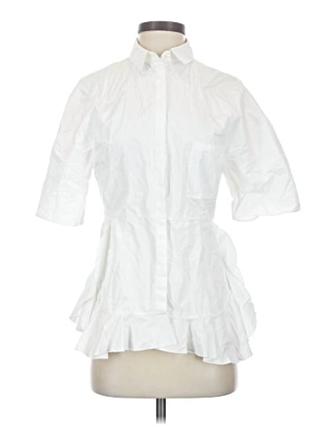 Giambattista Valli 3/4 Sleeve Button-Down Shirt (view 1)