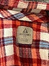Ascend 100% Cotton Plaid Red Long Sleeve Button-Down Shirt Size L - photo 7