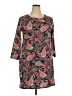 Basic Editions 100% Cotton Paisley Burgundy Casual Dress Size XXL - photo 1