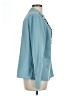 Boden 100% Polyester Blue Long Sleeve Blouse Size 12 - photo 4