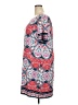 Eliza J Print Multi Color Red Casual Dress Size 20 - photo 5