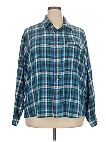 Sears Long Sleeve Button-Down Shirt (view 1)