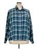 Sears Plaid Blue Long Sleeve Button-Down Shirt Size XXL - photo 1