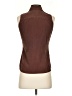 Ann Taylor Brown Sleeveless Button-Down Shirt Size 2 - photo 2