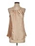 Tiana B. 100% Polyester Tan Sleeveless Blouse Size S - photo 1