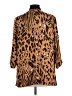 IMAN 100% Polyester Brown Cardigan Size L - photo 2
