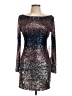 B. Darlin Metallic Silver Cocktail Dress Size 11 - photo 1