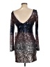 B. Darlin Metallic Silver Cocktail Dress Size 11 - photo 2