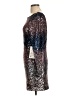 B. Darlin Metallic Silver Cocktail Dress Size 11 - photo 5