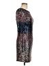 B. Darlin Metallic Silver Cocktail Dress Size 11 - photo 4