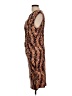 Anne Klein Animal Print Brown Cocktail Dress Size L - photo 5