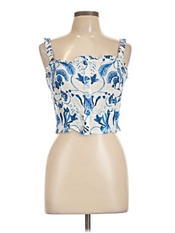 Rose + Olive Sleeveless Blouse (view 1)