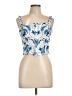 Rose + Olive 100% Rayon Blue Sleeveless Blouse Size L - photo 1