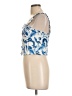Rose + Olive 100% Rayon Blue Sleeveless Blouse Size L - photo 5