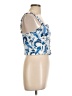 Rose + Olive 100% Rayon Blue Sleeveless Blouse Size L - photo 4