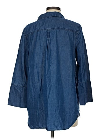 Khakis & Co 3/4 Sleeve Button-Down Shirt (view 2)