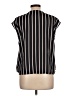Leith 100% Polyester Stripes Black Sleeveless Blouse Size L - photo 2