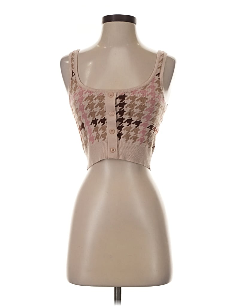 Pre-owned La Hearts Sleeveless Top Pink Square Neckline Tops