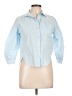 Zara Stripes Blue 3/4 Sleeve Button-Down Shirt Size 10 - photo 1