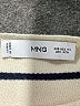 MNG Stripes Ivory Turtleneck Sweater Size XS - photo 7