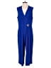 Jessica Howard Solid Blue Jumpsuit Size L - photo 1