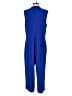 Jessica Howard Solid Blue Jumpsuit Size L - photo 2