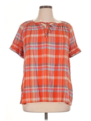 Christopher & Banks Short Sleeve Blouse (view 1)